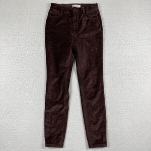 Free People Pants Womens 27 Skinny Velvet High Rise Cyndi Career Casual Workwear